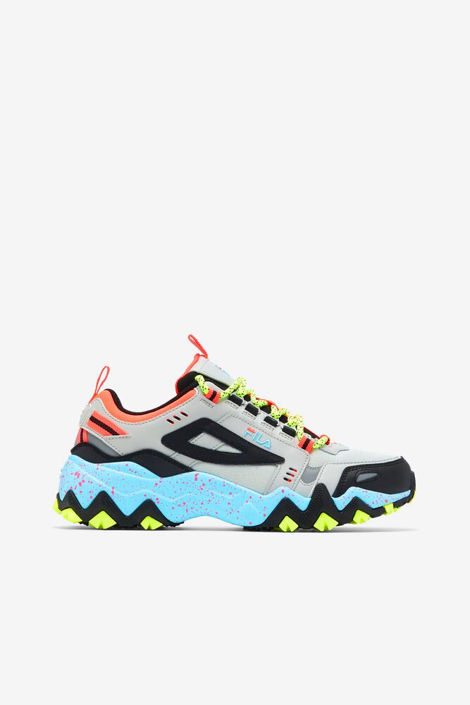 Fila Sneakers Womens Grey/Black/Blue - Oakmont Tr - Philippines 4290316-QH